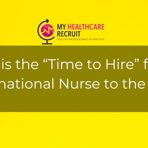What is the “Time to Hire” for an International Nurse to the UK?